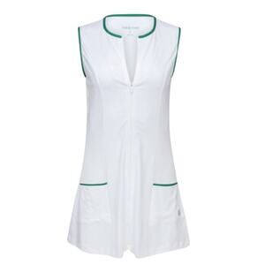 Club & Court Maggie Performance Dress Size S Bright White Pickleball Tennis NWT